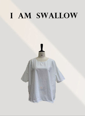 【A/M Swallow】百棉晒纸感净版t恤W-1957#7117