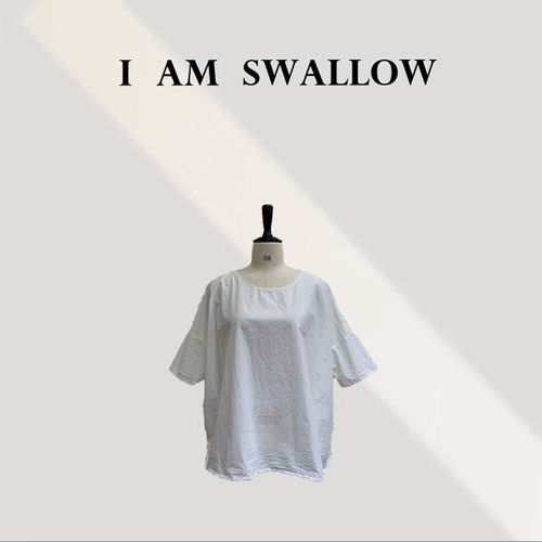 【A/M Swallow】百棉晒纸感净版t恤W-1957#7117
