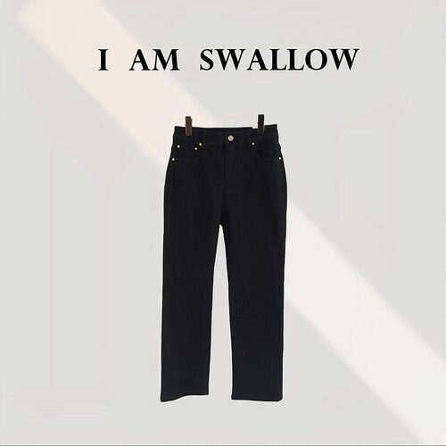 【A/M Swallow】银丝小脚休闲裤W-1265#152