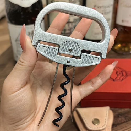 专业老酒开瓶器收藏级真皮带礼盒