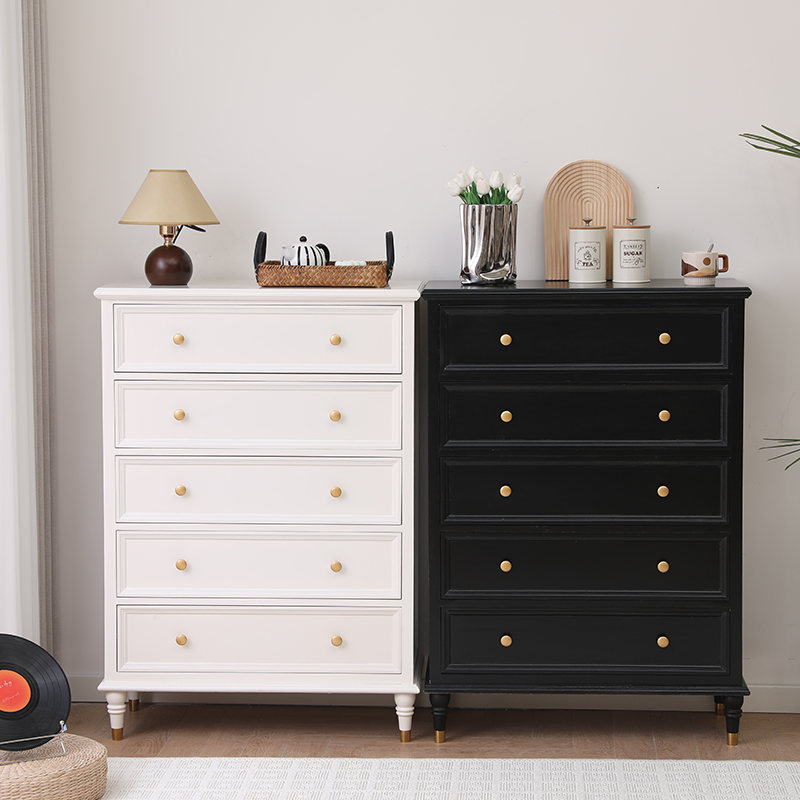 简约现代五斗柜金属拉手