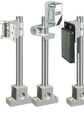 回归反射光电开关E3Z-R61 R81 R66 R86 2M反光板安装支架固定底座