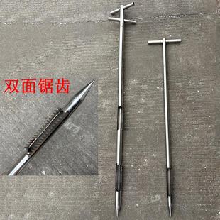 不锈钢取样器苞米玉米棒专用狼牙锯齿探子粮食玉米篓子单双管扦样