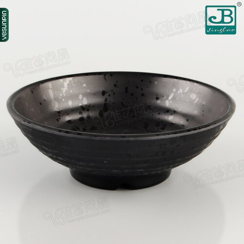 黑色日式风拉面碗麻辣烫密胺餐具