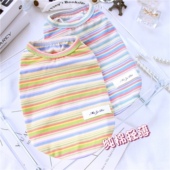 宠物夏季 背心泰迪博美小型幼犬比熊小狗狗衣服雪纳瑞夏天 纯棉薄款