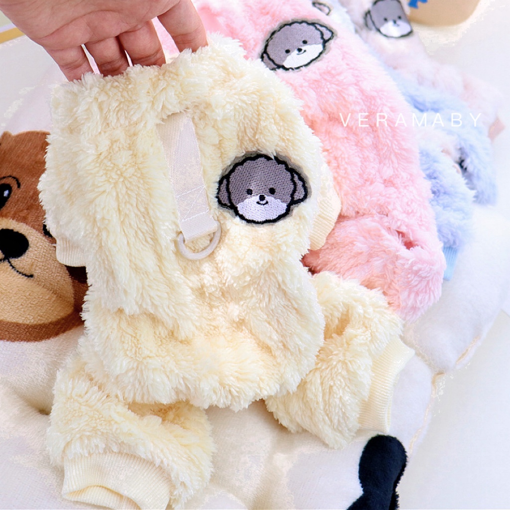 宠物加绒保暖四腿绒衣狗狗衣服