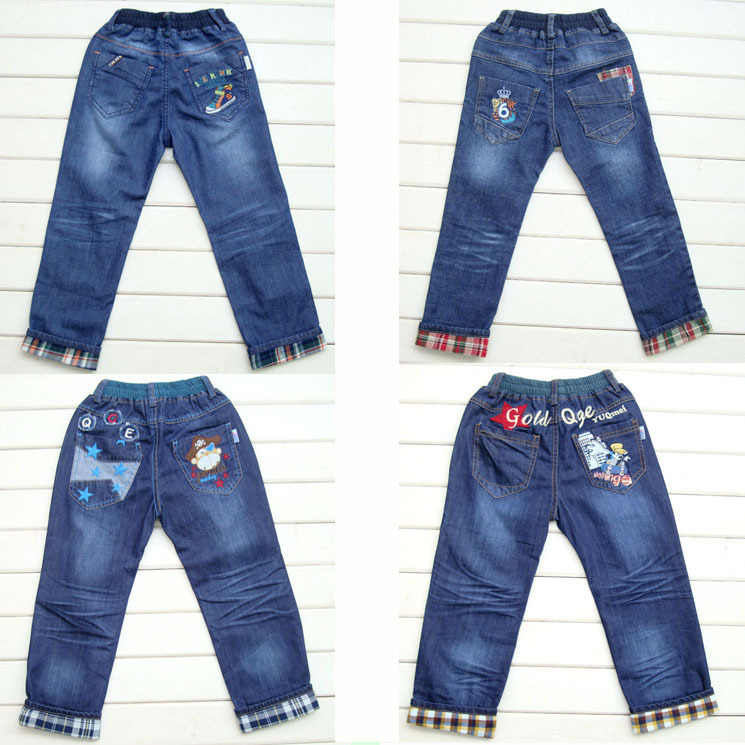 男童牛仔裤子儿童单裤长裤