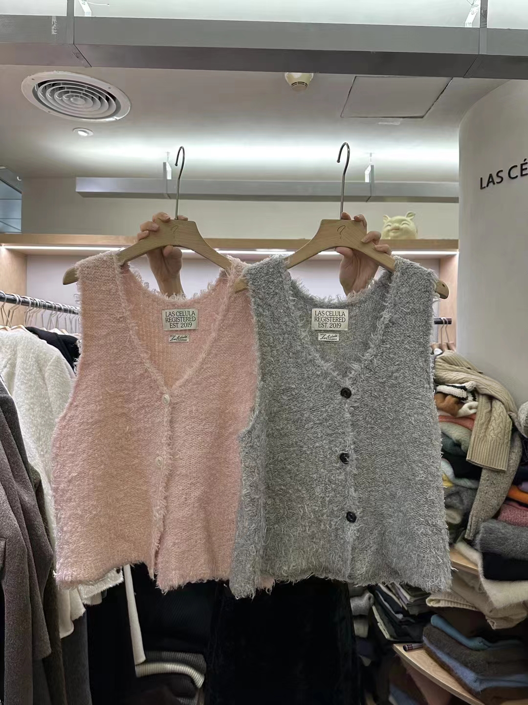 单排扣羊毛无袖马夹背心女冬