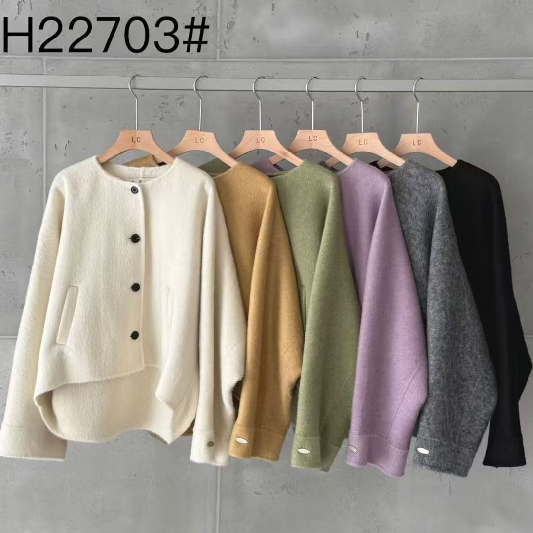 LASCELULA双面羊驼绒外套女