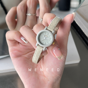 weneed高颜值手表女学生初高中女生小众新款 小表盘 简约多巴胺女款