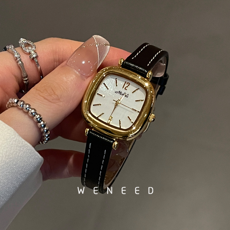WENEED正品名牌手表女款轻奢小众高级感时尚简约精致小表盘女表