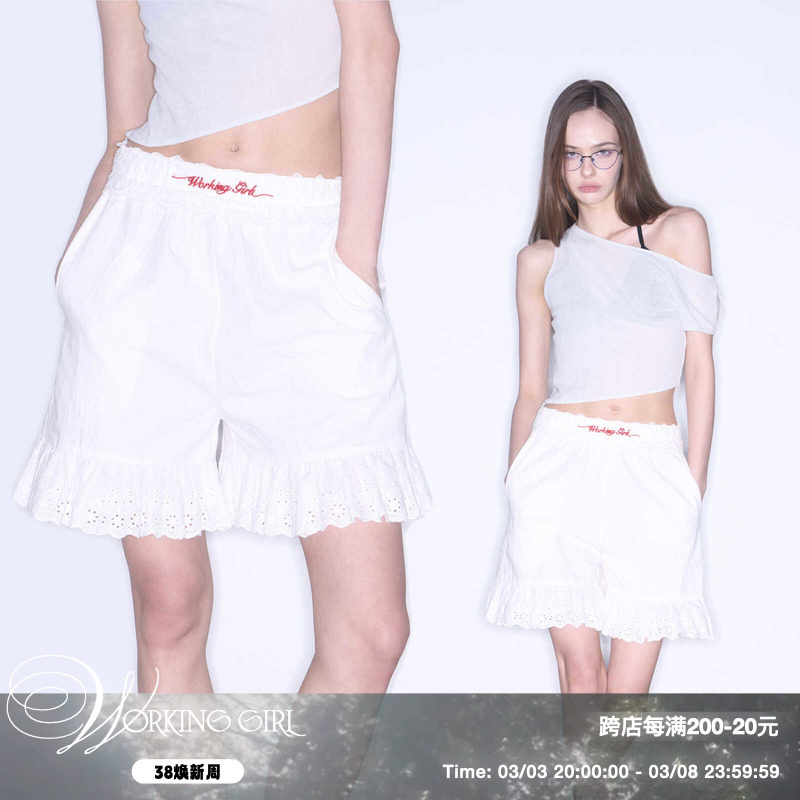 五分裤BLOKETTEWG百慕大刺绣短裤