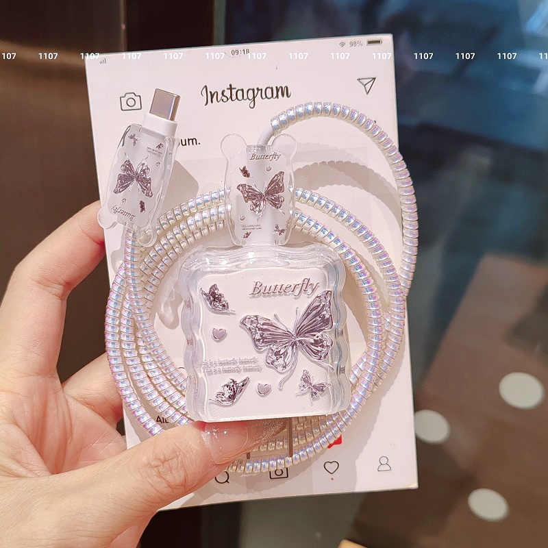 数据线保护套20w适用苹果15手机快充iphone14promax13壳充电器12