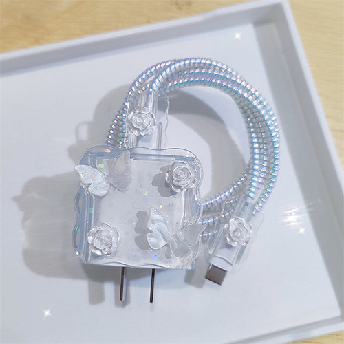 数据线保护套20w适用苹果15手机快充14promax壳软13充电器12ipad