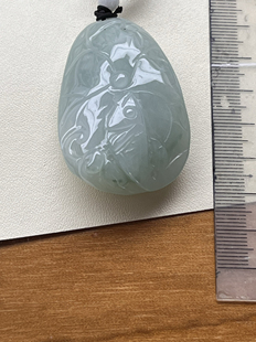 翡翠玉吊坠荷叶鱼天然玉石A货冰种新款高档证书原创正品1024