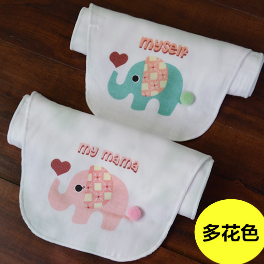 男女宝宝四层纱布吸汗巾垫背巾 隔汗巾高密度纱布棉吸汗拍嗝巾