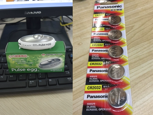 Японская импульсная релаксация яиц, посвященный батарею кнопки Panasonic CR2032 3 В литийная батарея 5 зерна