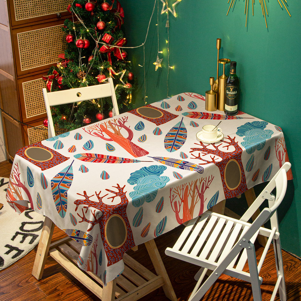 异域民族部落风防水桌布客厅餐桌北欧几何图形长方形茶几布艺台布,居家布艺,桌布,淘宝优惠券,粉丝福利购,淘宝优惠卷