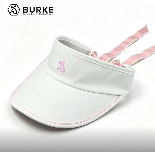 BURKE新款高尔夫球帽1143款 高尔夫女士空顶帽飘带款 白色 50+UPF