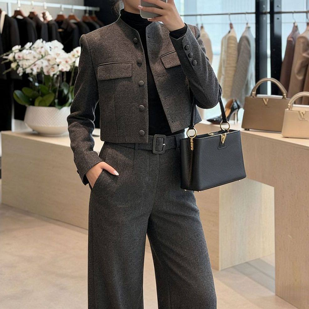 2026年春季新款轻奢风西装套装女气质女神范职场白领正装工作服