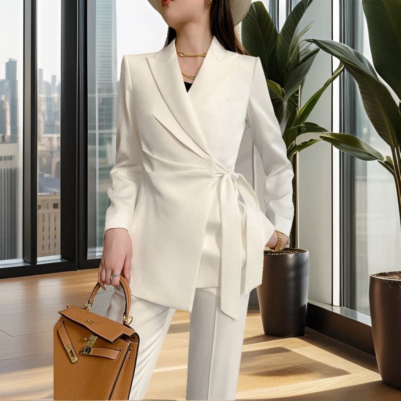 2026春秋女设计感小西装套装