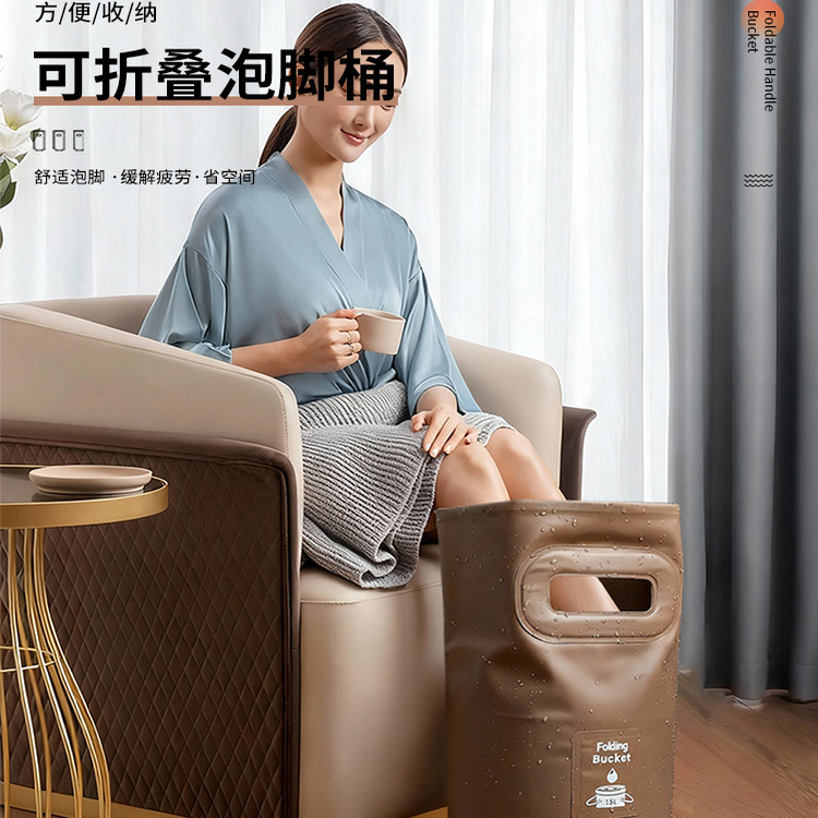 钓鱼桶 户外折叠水桶泡脚桶大容量储水桶旅行蓄水罐车载空桶