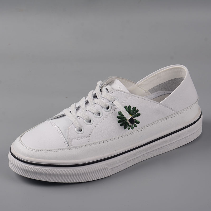 撤柜处理春新款女鞋真皮断码两穿韩版单鞋小雏菊休闲运动小白鞋子