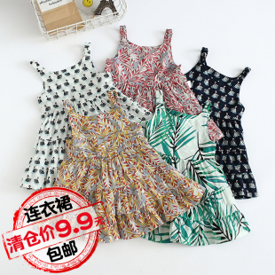 女孩洋气背心裙儿童上衣裙薄 清仓 女童连衣裙夏装 宝宝2025新款