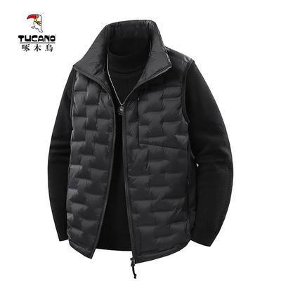 啄木鸟轻薄羽绒马甲男款秋冬