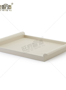 中式风样板房酒柜卧室托盘装饰品