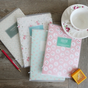 巨门彩云之梦轻便笔记本活页本日记本可换内芯笔记本子塑料胶壳面