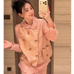 2026春秋新中式国风马甲外套女重工刺绣小马气质百搭显瘦马夹上衣