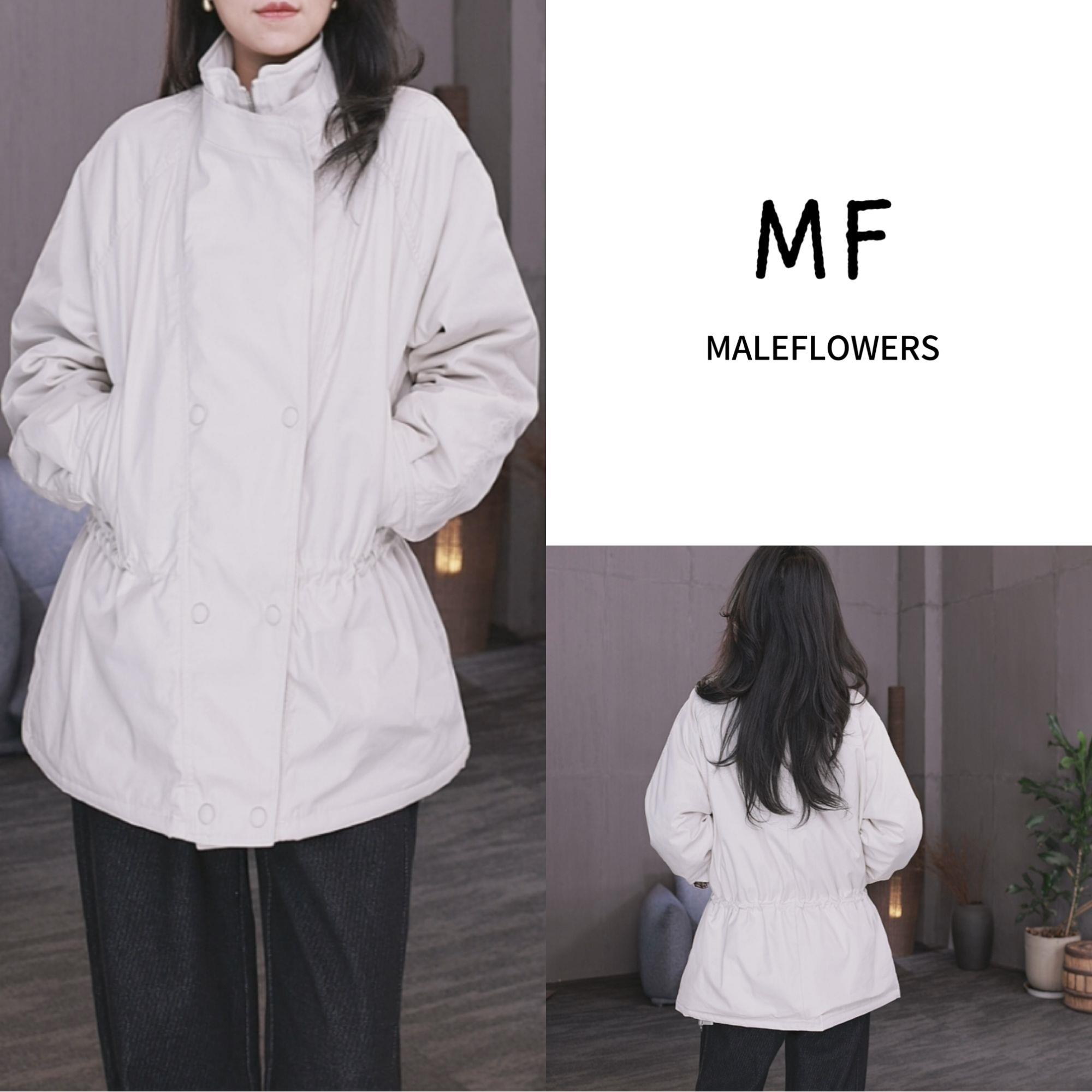 东倪MF 厚款宽松森系薄款中长款棉服风衣外套秋款休闲 85D88718