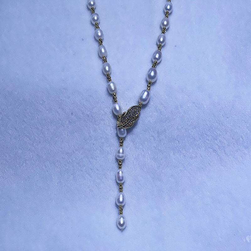 毛衣链薄利多销天然珍珠