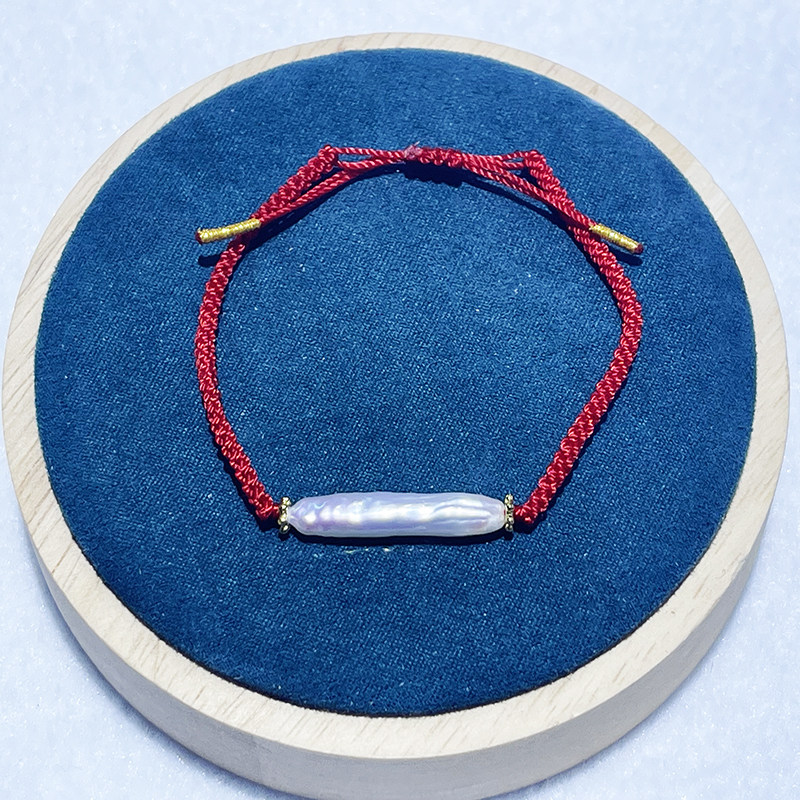 诸暨珍珠巴洛克红绳编织手链手串本命年礼物鸿运当头时尚百搭,珠宝/钻石/翡翠,手饰,淘宝优惠券,粉丝福利购,淘宝优惠卷