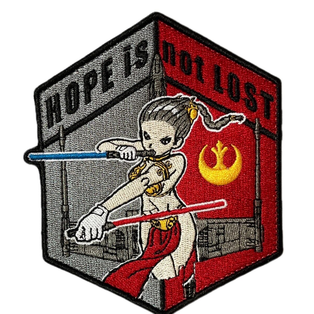星球大战莱雅公主周边魔术贴肩章纪念章刺绣徽章登山补丁