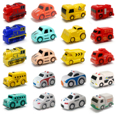 汽车大楼玩具迷你小车闯关大冒险滑行轨道小汽车配件火车校巴警车