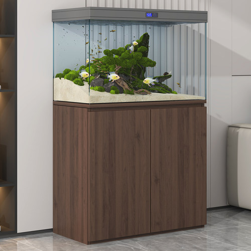 实木鱼缸底柜 客厅屏风柜 超白缸底柜 水草缸底柜 小米专用鱼缸柜