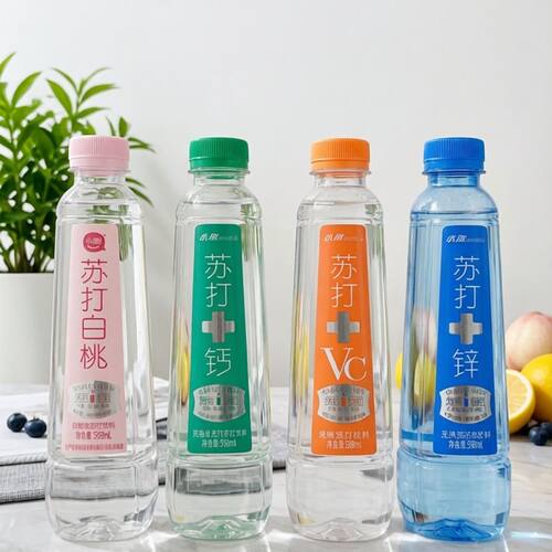 小趣苏打水加钙加VC加锌398ml*12/24瓶整箱0脂0糖0卡路