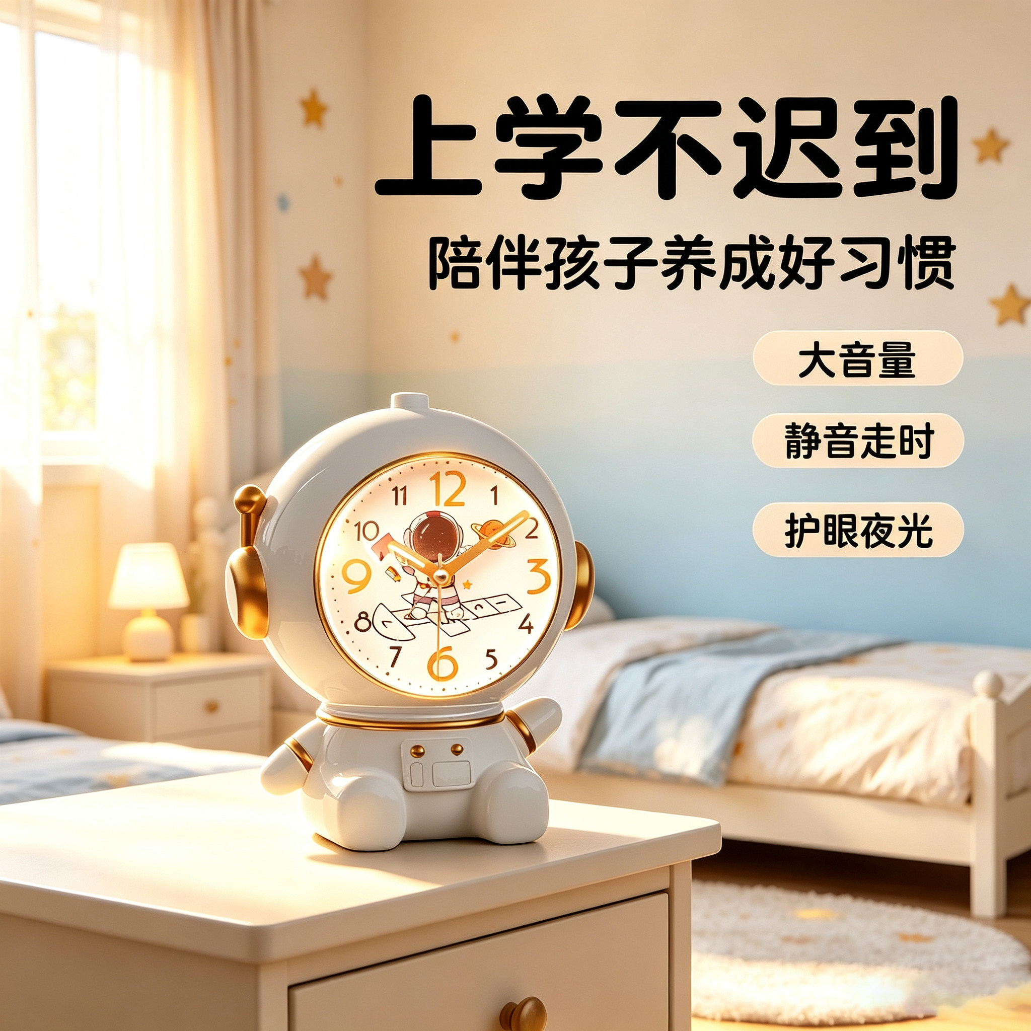 【学生专用起床神器闹钟】