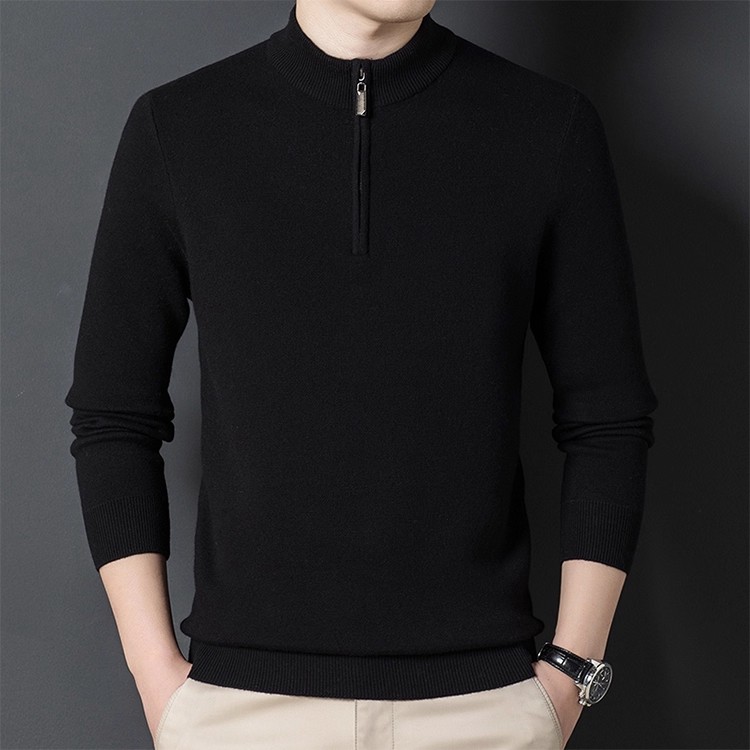 羊绒衫男半高领打底衫毛衣