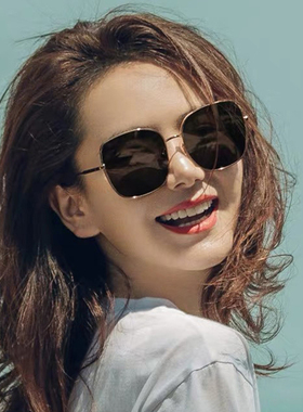 近视墨镜女INS2021年圆脸防晒