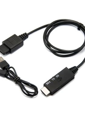 新款 N64转HDMI转换连接线720P/1080P电视适用N64/GameCube/SNES