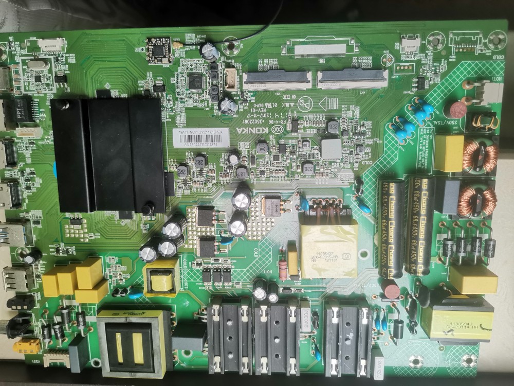 维修康佳49GM1 LED49K7200主板35023061 35023336 V551 EMMC备份