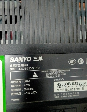 维修三洋42CE530BLED UB9Z T.MS18VG.72 T.VST59.A5 T420HW09-V2