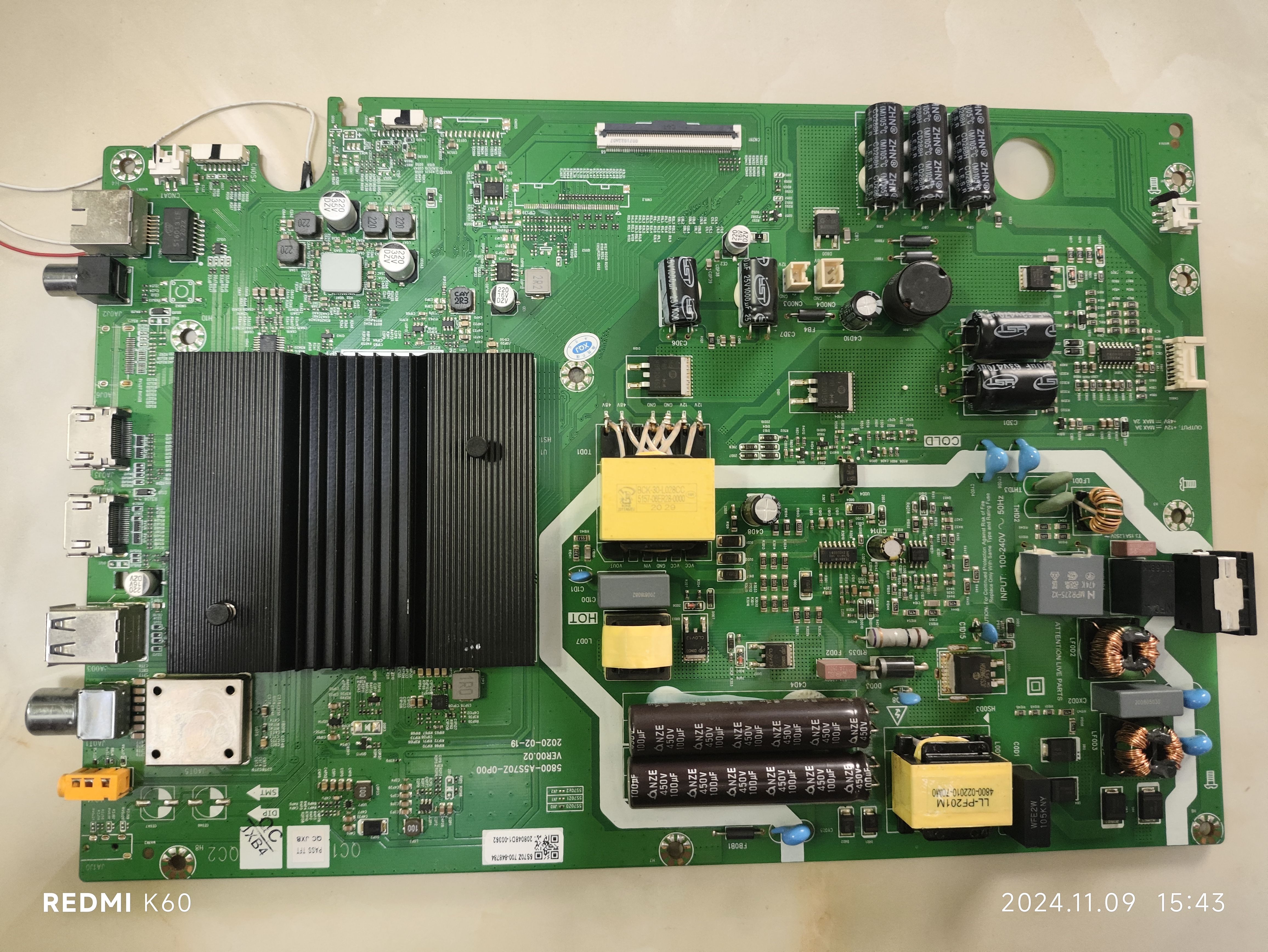 维修松下TH-55HX560C 5S70Z 5800-A5S70Z-0P00 68针emmc备份8G5.0