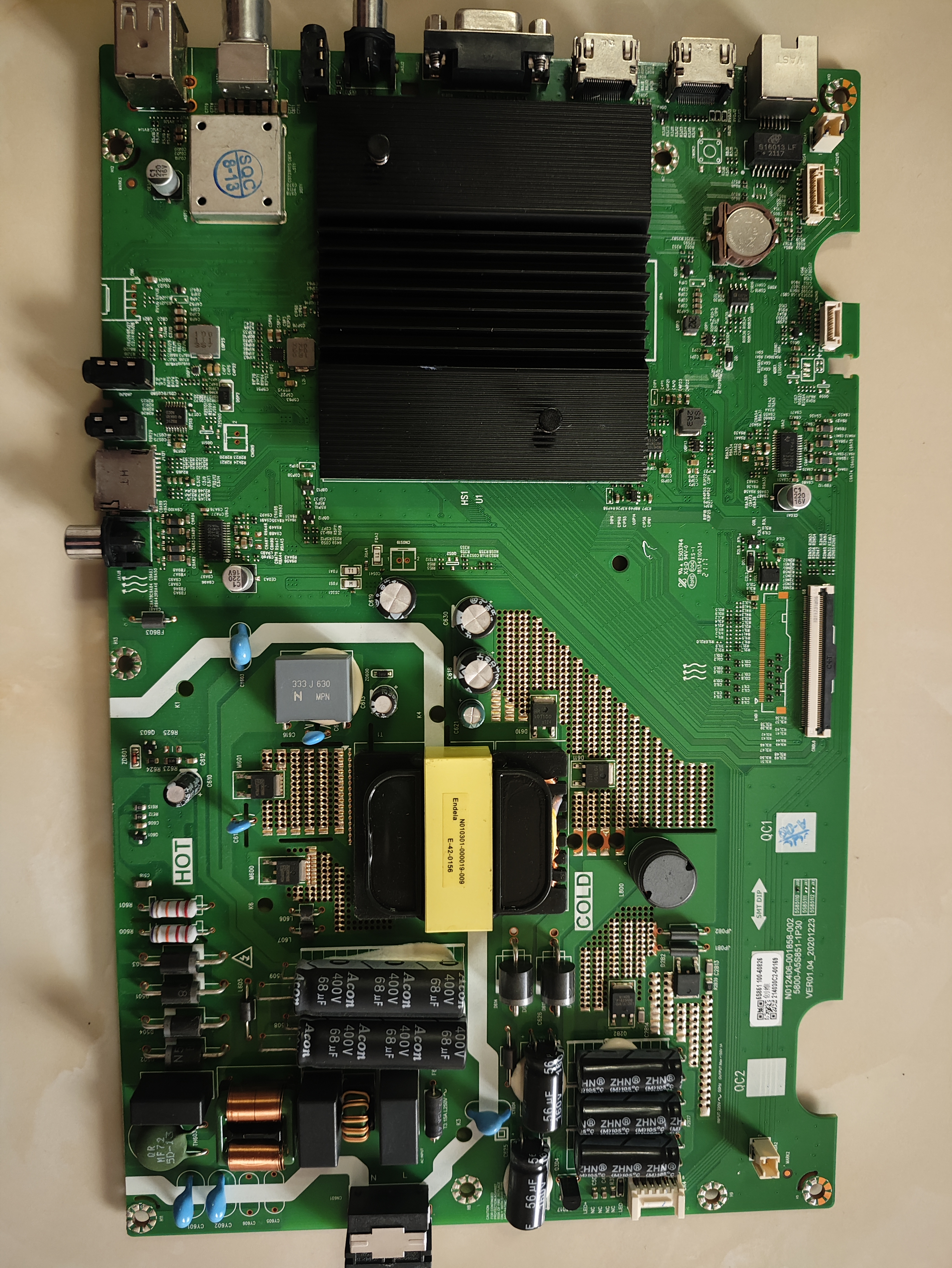 维修创维55E388A 5S851 5800-A5S851-1P30 MS848 emmc备份8G5.1