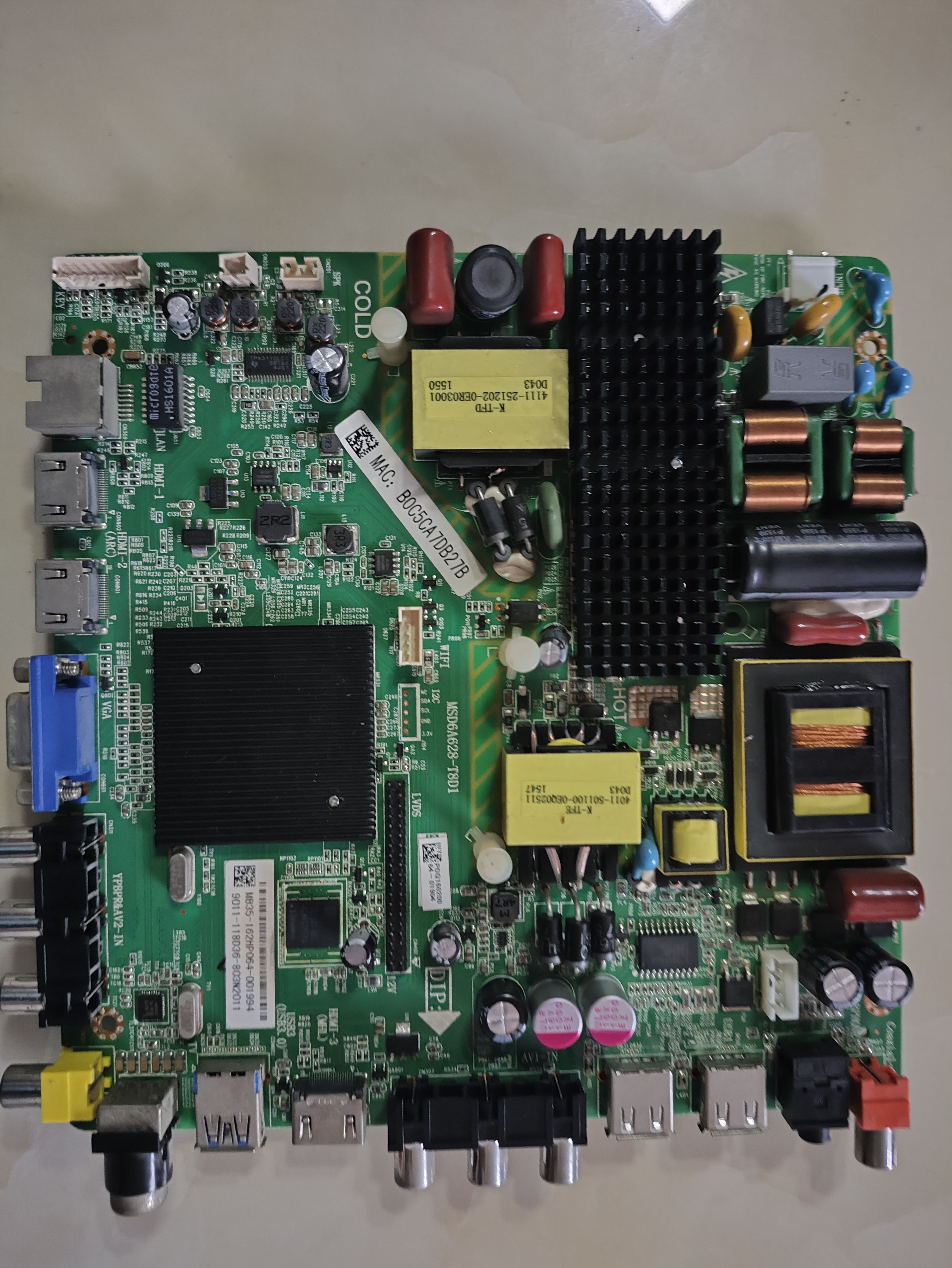 维修飞利浦55PFF5055/T3 MSD6A628-T8D1 K550WD7DLI350 emmc备份