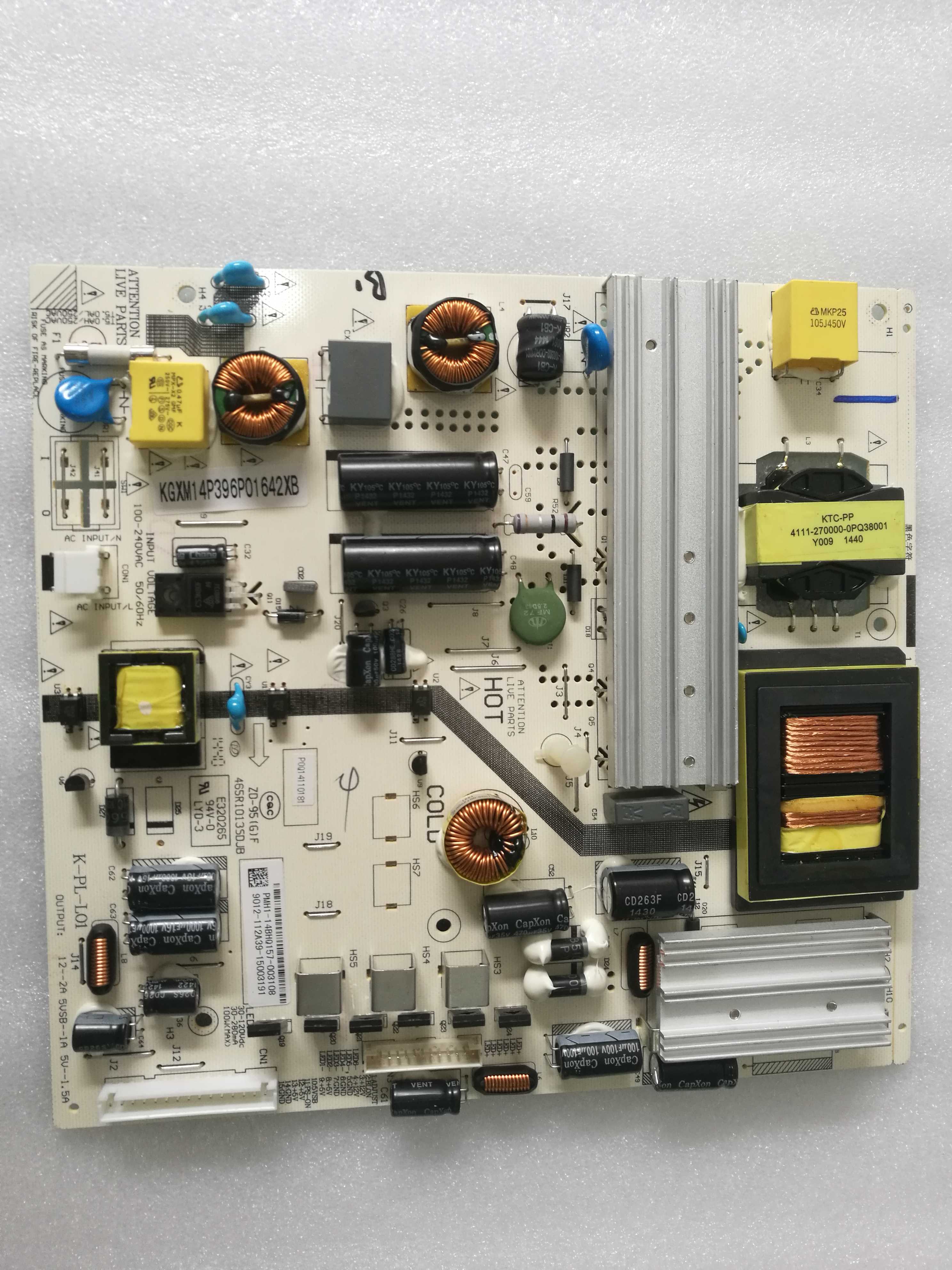 TCL电源板维修LE50F8210 9012-112A39-15003191 K-PL-L01