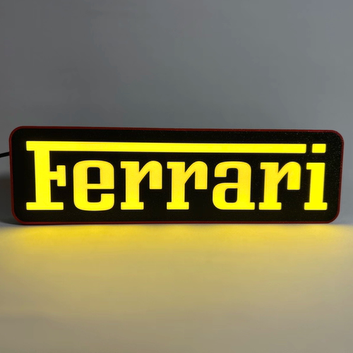 Ferrari法拉利LOGO桌面氛围灯